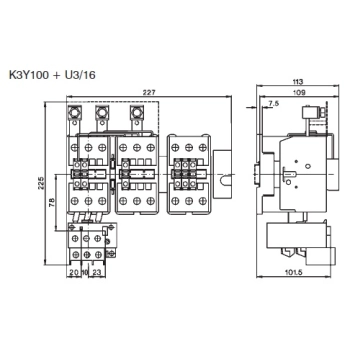 K3YL100 230 55kW / 109A / 230V AC