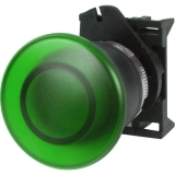 Przycisk dłoniowy podświetlany zielony średnica 40mm, stabilny PPFL2S4N