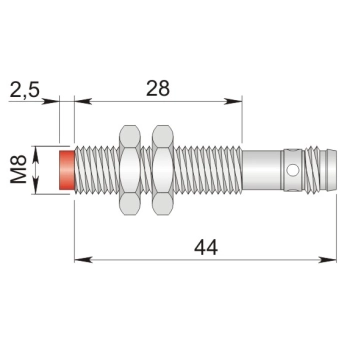 Czujnik indukcyjny 8 mm SI8-NE2 H1