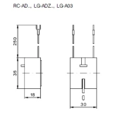 LG-ADZ/24 Dioda Zenera 24-48V DC dla styczników typu K3-62...K3-115