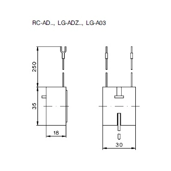 LG-A03 Dioda do styczników 24-220V DC dla K3-90 do K3-115