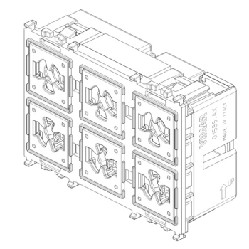 Płaski 6-przyciskowy sterownik automatyki domowej, standard KNX, Flat