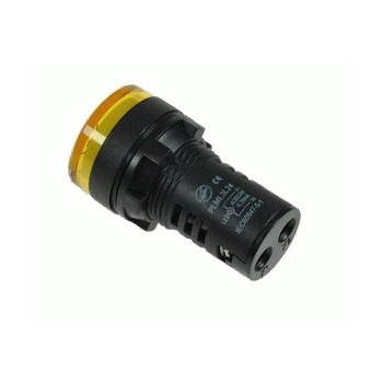 Lampka diodowa AC 110V żółta PLML3L110