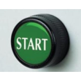 Przycisk z wygrawerowanym czołem zielony – START PPRN2/START