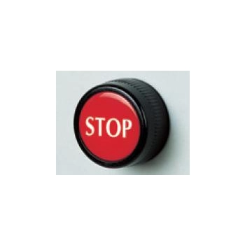 Przycisk z wygrawerowanym czołem czerwony – STOP PPRN1/STOP