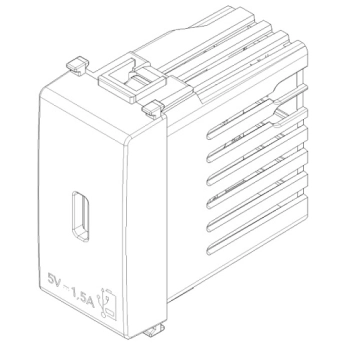 Gniazdo ładowarki C-USB 5 V 1,5 A - 1M