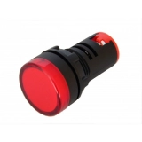 Lampka sygnalizacyjna z obudową 22mm LED czerwona 24V