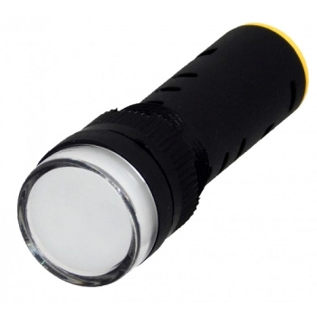 Lampka sygnalizacyjna z obudową 16mm LED biała 24V