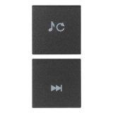 Dwa wymienne półprzyciski, symbole zmiany funkcji i zmiany ścieżki dźwiękowej