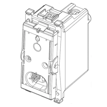 Mechanizm przycisku dzwonkowego 1P NO 10 A 250 V