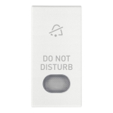 Klawisz wymienny z podświetlanym dyfuzorem, symbol Do Not Disturb, biały