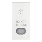 Klawisz wymienny z podświetlanym dyfuzorem, symbol Do Not Disturb, biały