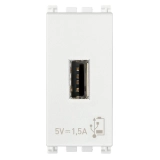 Zasilacz 5 V 1,5 A, 1 wyjście USB typu A, biały, 1M