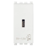 Zasilacz 5 V 1,5 A, 1 wyjście USB typu C, biały, 1M