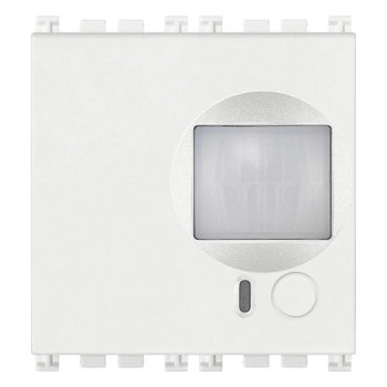 Detektor podczerwieni i mikrofali z alarmem bocznym, biały
